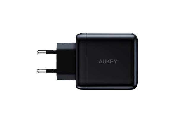 AUKEY SwiftDuo 40W PD 2-Port USB-C PA-R2S BK Portable Wall Charger Black