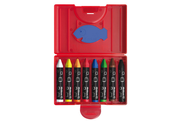 PELIKAN Wachsmaler Griffix 722942 8 Farben ass. Etui