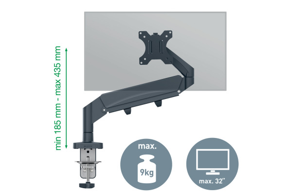 LEITZ Monitorarm ERGO 64890089 grau, single