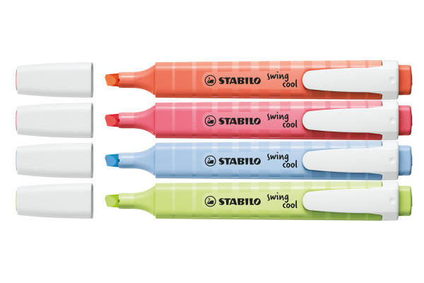 STABILO Textmarker Swing Cool 1-4mm 275/4-08 ass. 4 Stück