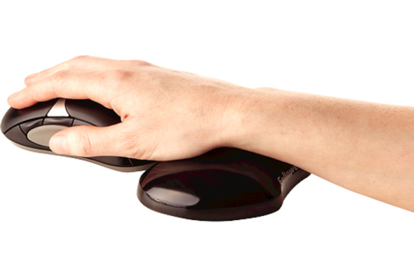 FELLOWES Handballenauflage Flex 9112301 schwarz, Gel