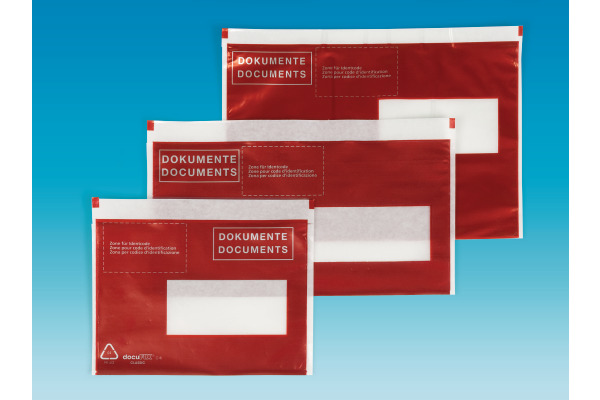 BÜROLINE Dokumententaschen C5 306284 rot 250 Stück