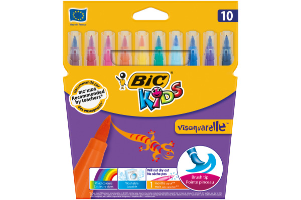 BIC Kid Visaquarelle 4,5mm 828964 10 Farben, Etui