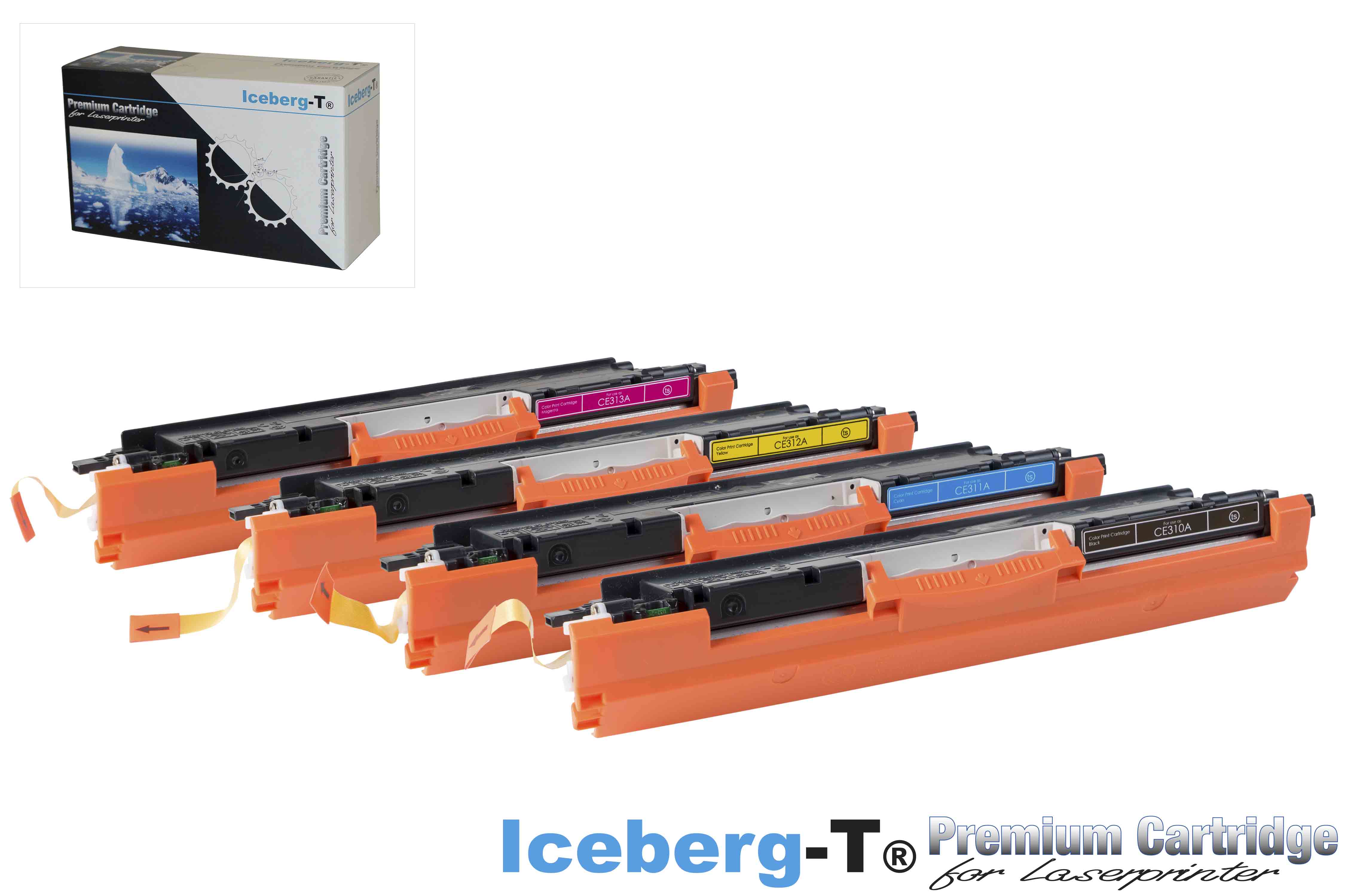 Iceberg-T Toner SET CE310A Set mit allen vier Farben