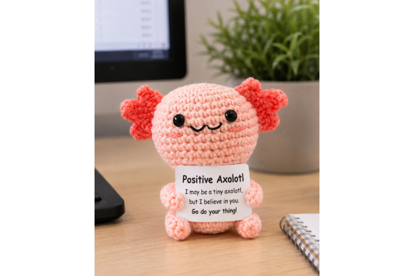 I AM CREA Positive Axolotl 9cm 1000-2572 rosa