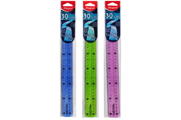 MAPED Lineal ass. 027900 Maped Twist'n Flex 30cm