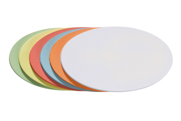 FRANKEN Moderationskarte Oval UMZH 1119 11x19cm, farblich ass.