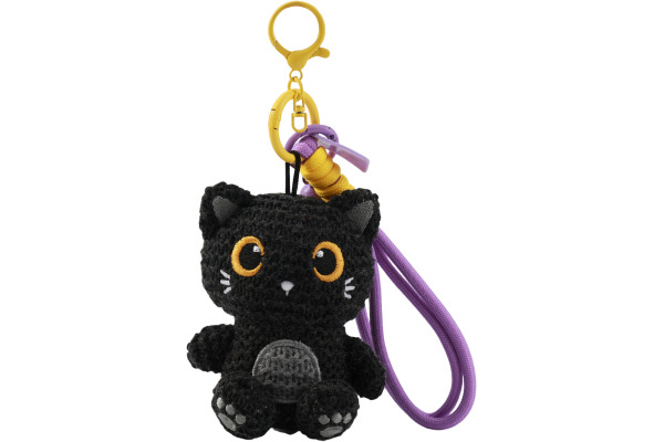 I-TOTAL Schlüsselanhänger gehäkelt XL3442 Black Cat