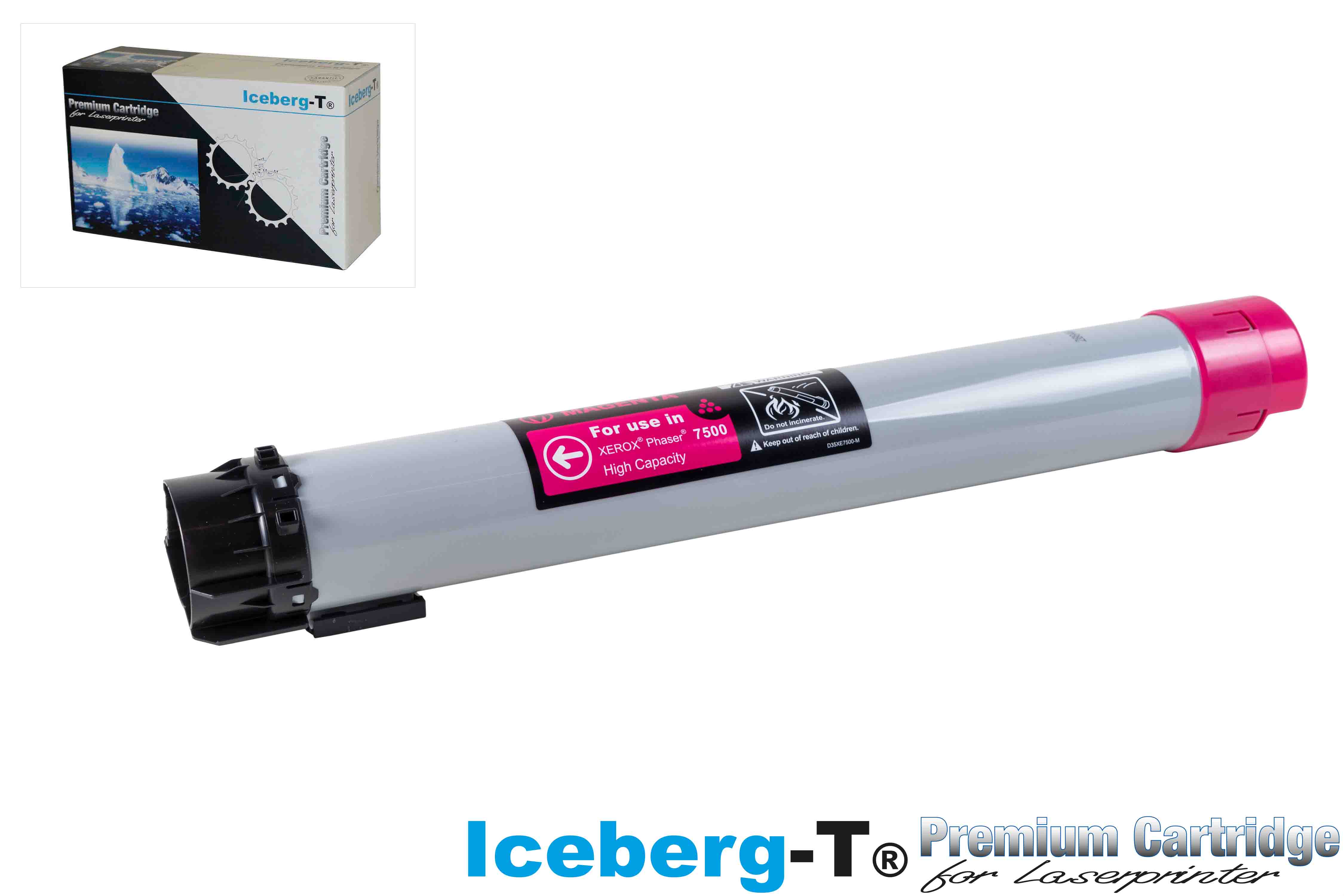 Iceberg-T Toner Xerox Phaser 7500 17'800 Seiten, magenta