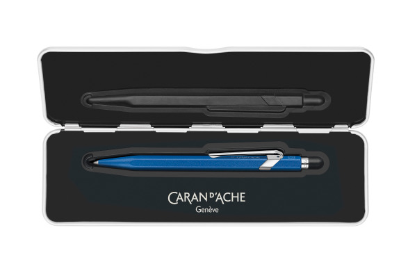 CARAN D'A Kugelschreiber 849 Colormat-X 849.635 blau, Slimpack