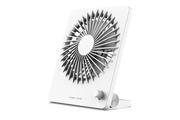DELTACO USB Fan, Rechargable battery FT771 Multi speeds White