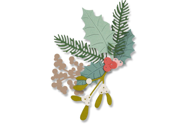 SIZZIX Stanzformen Winterlaub 662571 8er Set