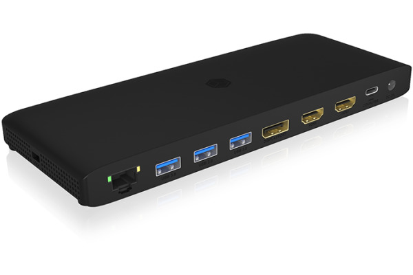 ICY BOX USB-C Triple DockingStation IBDK2416C 4K, 2xHDMI & 1xDP, 4x USB, PD