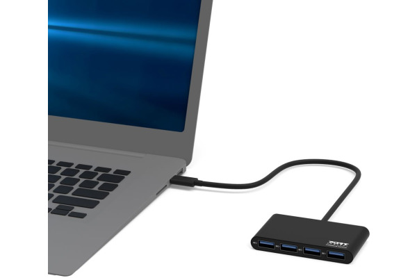 PORT USB Hub 4-ports USB 3.0 900121 black