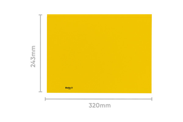 BIELLA Vertikalmappe Recycolor 25342720U 32x23,3/24,3cm, gelb 100 St.