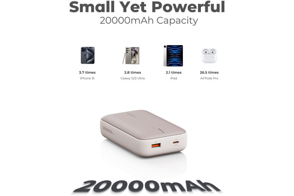 AUKEY Spark Mini 20000, 20W, PD,QC PB-Y57GD Powerbank,Gold,USB-C,USB-A