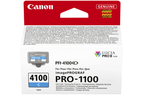CANON Tintenpatrone cyan PFI-4100 iPF PRO-1100 80ml