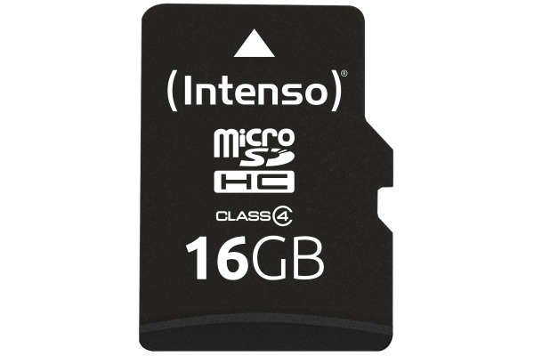 INTENSO micro SDHC Card Class 4 16GB 3403470 incl. SD Adapter