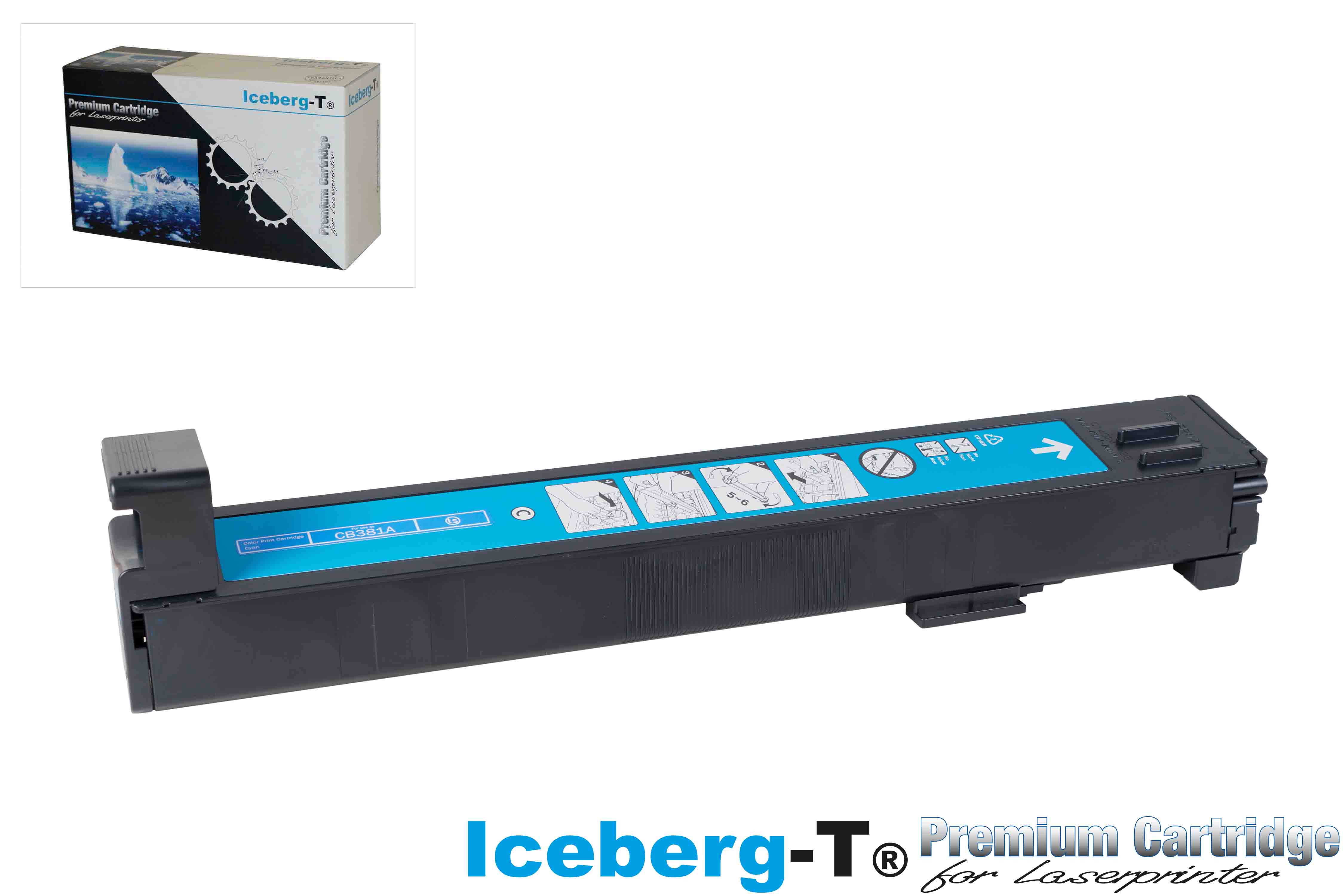 Iceberg-T Toner CB381A / 824A 21'000 Seiten, cyan