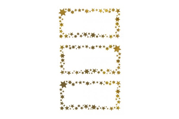 Z-DESIGN Glimmerstaub Sterne 52622 gold 2 Stück