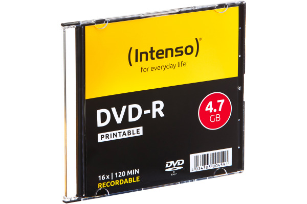 INTENSO DVD-R Slim 4.7GB 4801652 16x Printable 10 Pcs