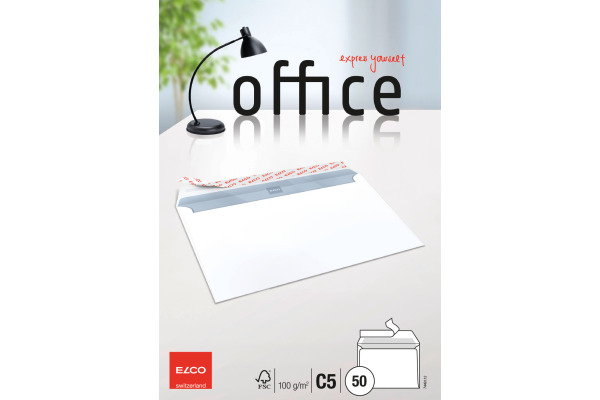ELCO Couvert Office o/Fenster C5 74491.12 100g, weiss 50 Stück