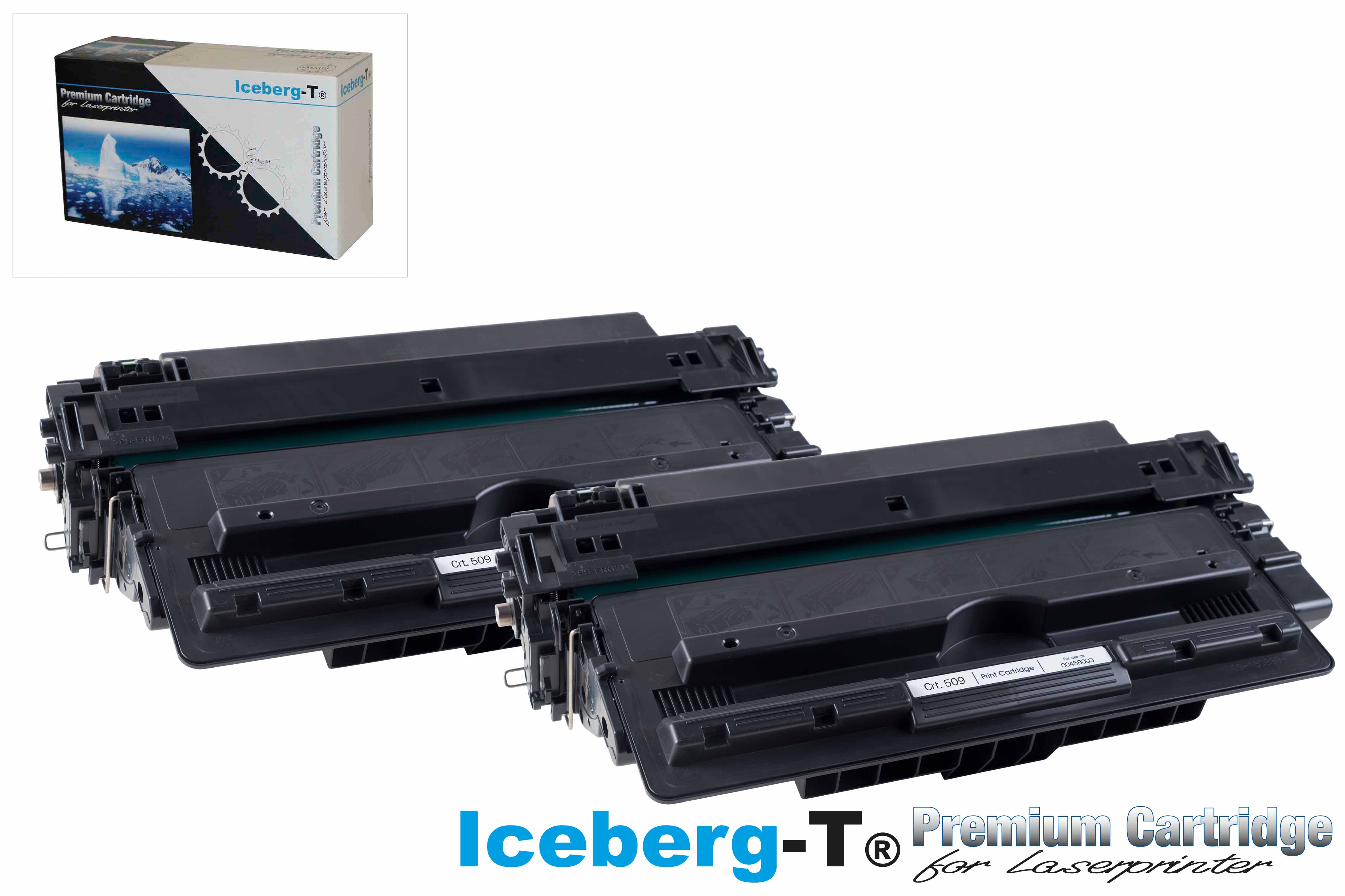 Iceberg-T Toner Crt. 509 DuoPack 2 Stück à 12'000 Seiten, schwarz