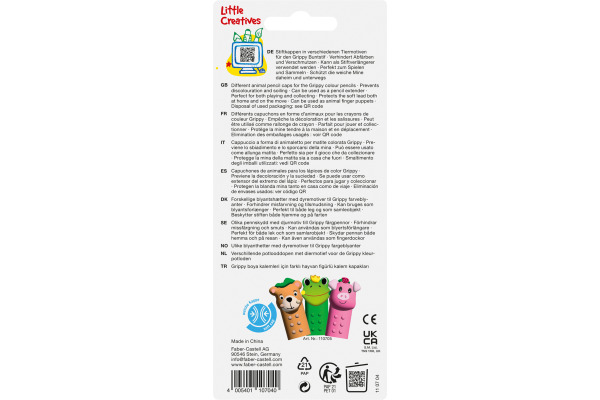 FABER-CA. Stiftkappe Grippy 110704 Set Hello 3 Stück