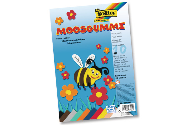 FOLIA Moosgummi 231009 ass. 10 Blatt