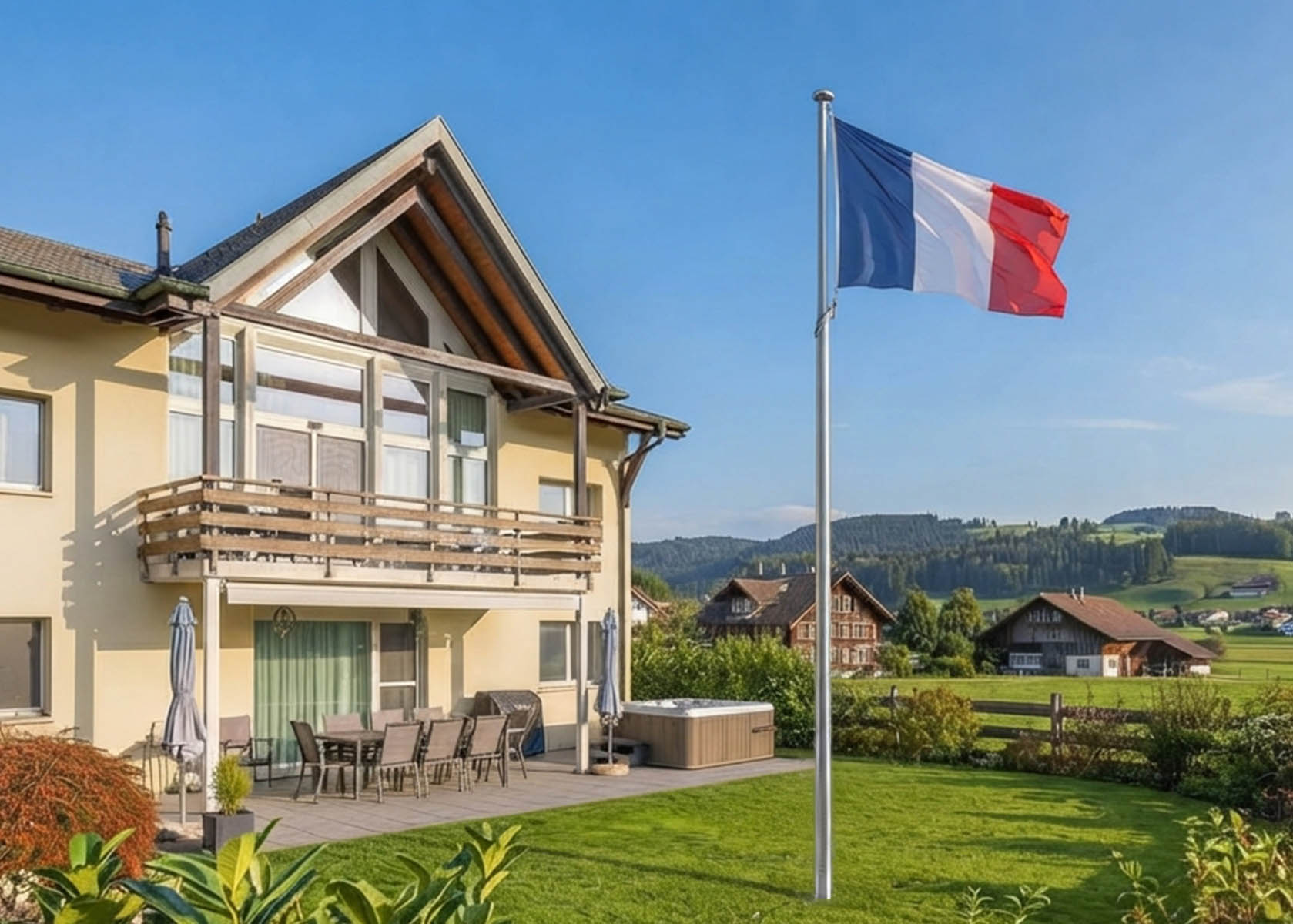 Frankreich Flagge 150x90cm Fahne aus Polyester 
