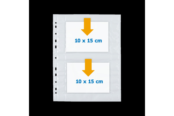 HERMA Fotophan Sichtmappen 10x15cm 7586 4 Stück/10 Blatt