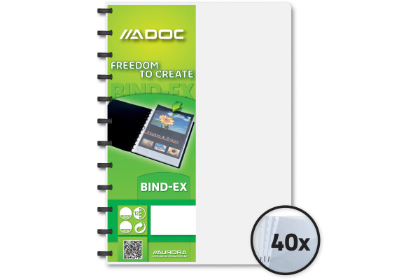 ADOC Sichtbuch Standard A4 5842.110 transparent 40 Taschen