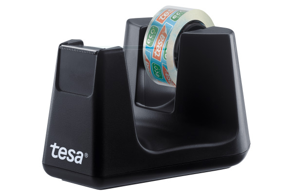 TESA Tischabroller EasyCut ecoLogo 539040000 Smart, schwarz,1 Rl.eco&clear