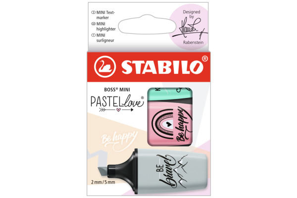 STABILO BOSS MINI Pastell 2.0 07/03-49 Etui 3 Stk.
