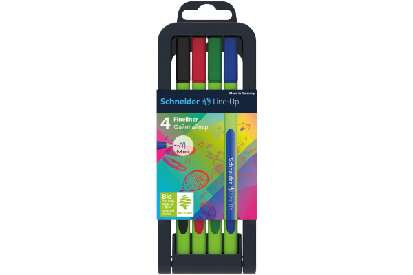 SCHNEIDER Fineliner Line-Up 0.4mm 191094 Etui à 4 Stk.