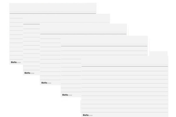 BIELLA Karteikarten liniert 30 A7 23073000U weiss 100 Stück