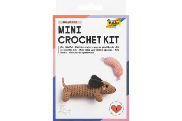 FOLIA Mini Häkelset 23915 Sausage Dog