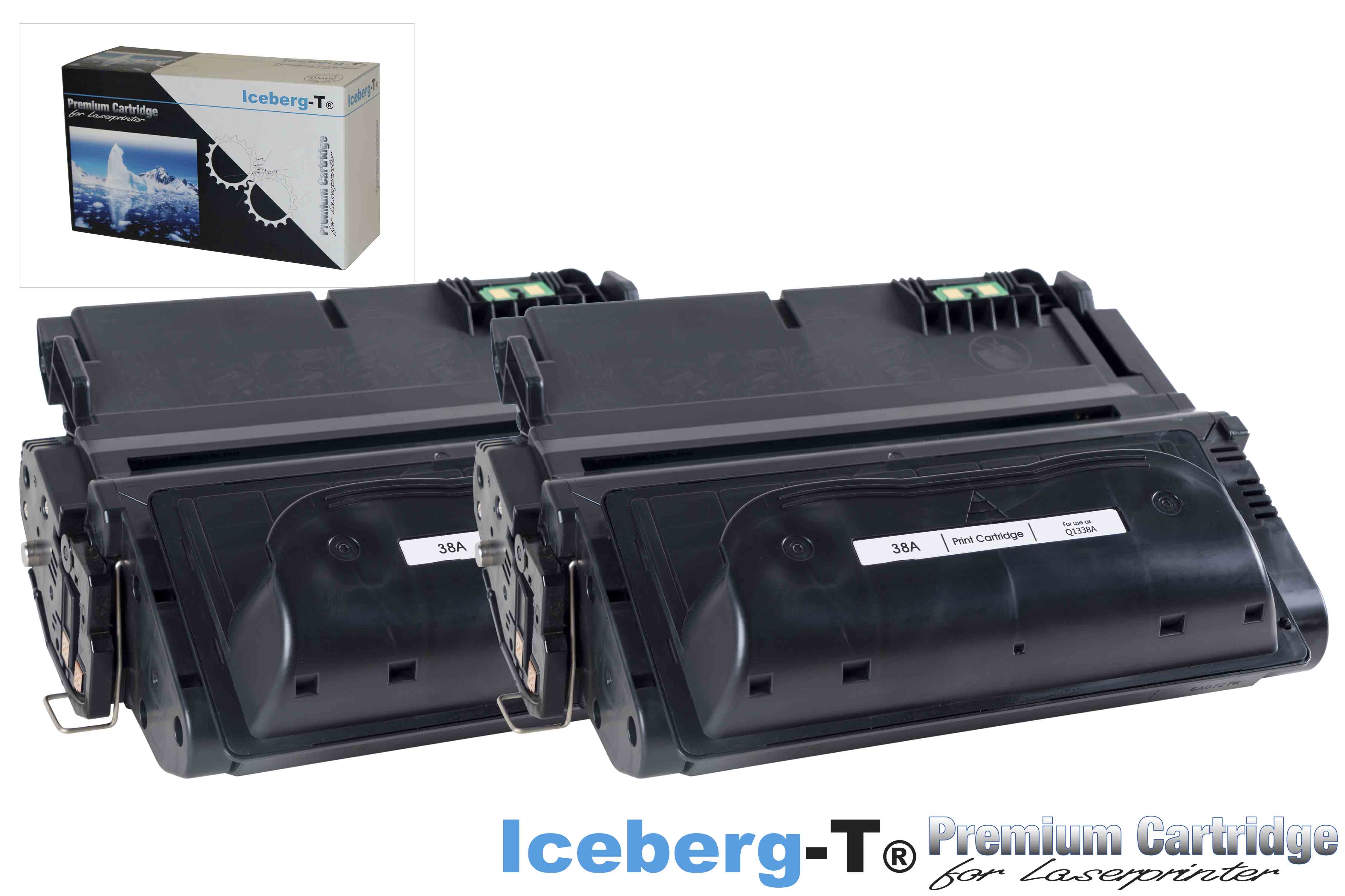 Iceberg-T Toner Q1338A DuoPack 2 Stück à 12'000 Seiten, schwarz