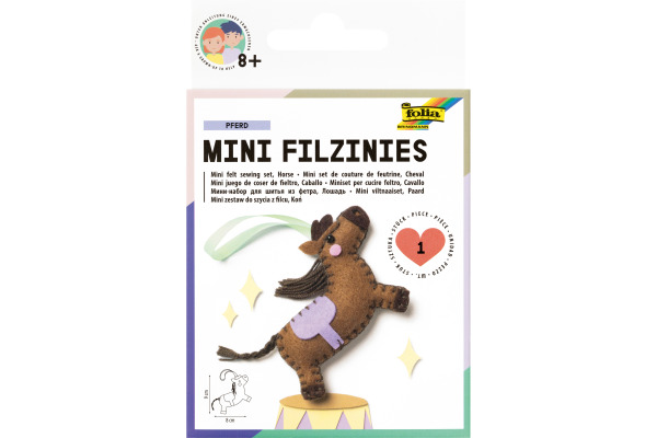 FOLIA Mini Filzinies 52905 Pferd 11-teilig