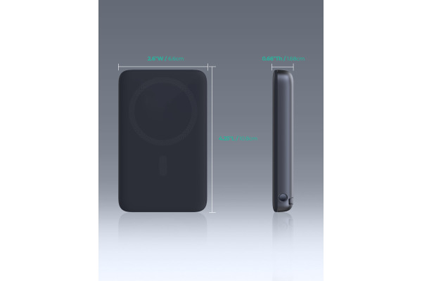 AUKEY MagFusion 6700mAh PB-MS05 G Powerbank Qi2 Wireless Grey
