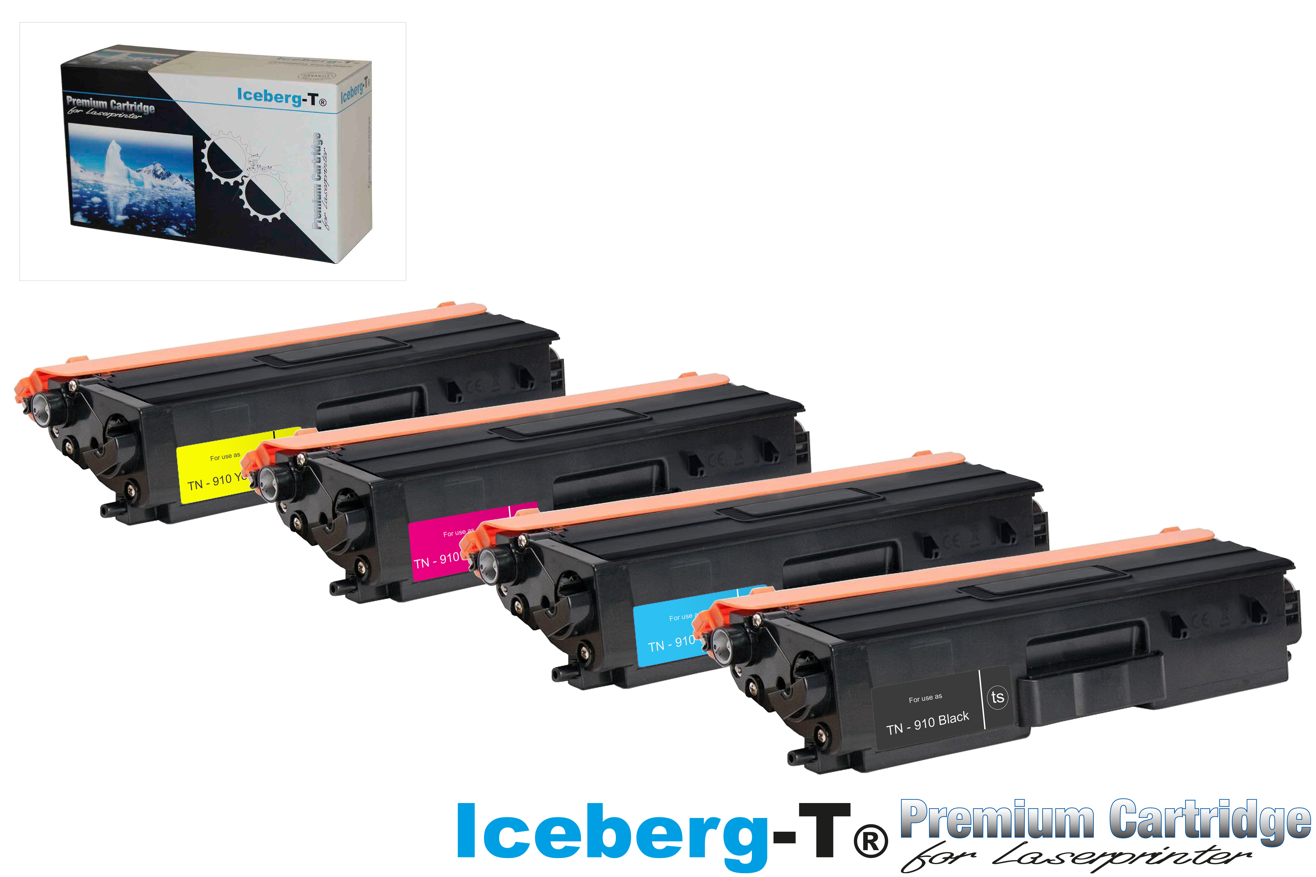 Iceberg-T Toner SET TN-910 Set mit allen vier Farben
