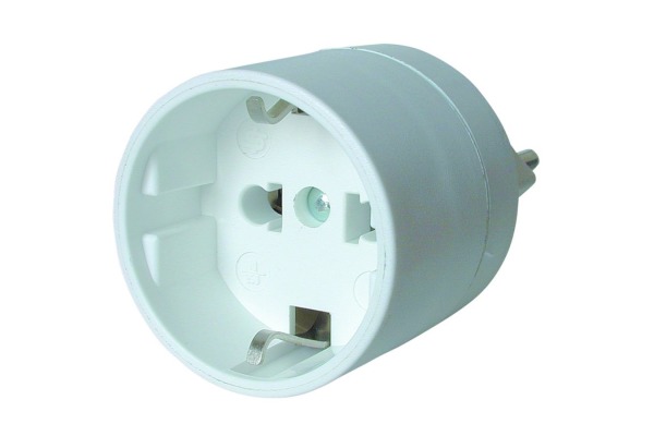 STEFFEN Universaladapter EU-CH 14095711 weiss 3-polig