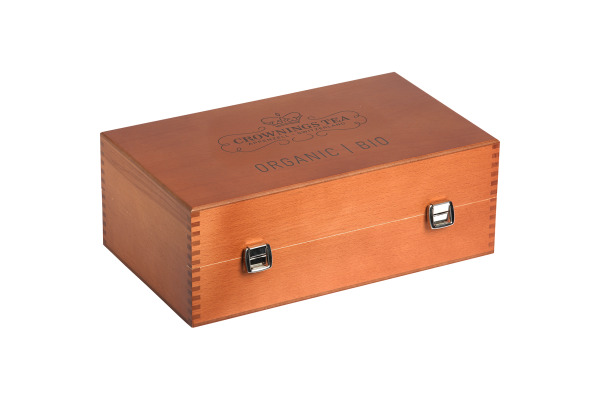 CROWNING Bio-Tee Holzbox leer 106367 für 9 Sorten