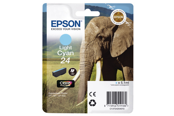EPSON Tintenpatrone light cyan T242540 XP 750/850 360 Seiten