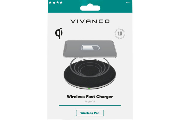 VIVANCO Wireless-/Induktions-Charger 61628 10W