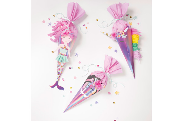 FOLIA Schultüten-Bastelset UNICORN 92702 73.5x40.8x2.5cm