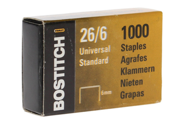 BOSTITCH Heftklammern 26/6 mm 26061MGAL 1000 Stück