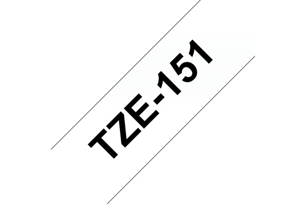 PTOUCH Band, laminiert schwarz/klar TZe-151 PT-2450DX 24 mm