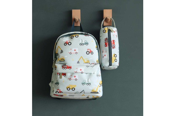 ALLC Kleiner Rucksack Fahrzeuge BPVEBU69 23.5x30x10cm