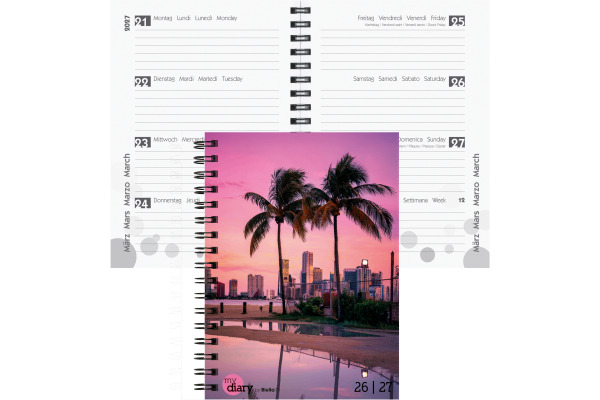 BIELLA Schüleragenda Miami 26/27 17870027U 1W/2S 12x16.5cm